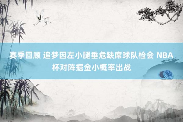 赛季回顾 追梦因左小腿垂危缺席球队检会 NBA杯对阵掘金小概率出战